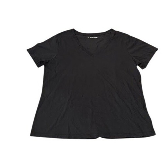 AMERICAN GIANT‎ Classic V Neck T Shirt Black Cotton XL Made in USA - Picture 7 of 9